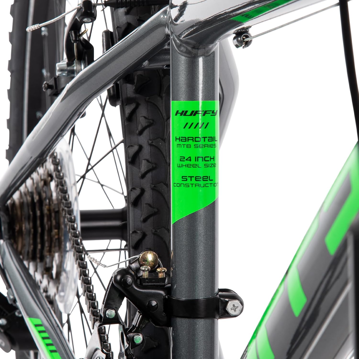 Huffy Stone Mountain Bike for Men and Women, 20'/24'/26', 6-Speed (20') or 21-Speed, Front or Dual Suspension (Varies), Multiple Colors, Adjustable Saddle, Shimano Equipped, All-Terrain Tires