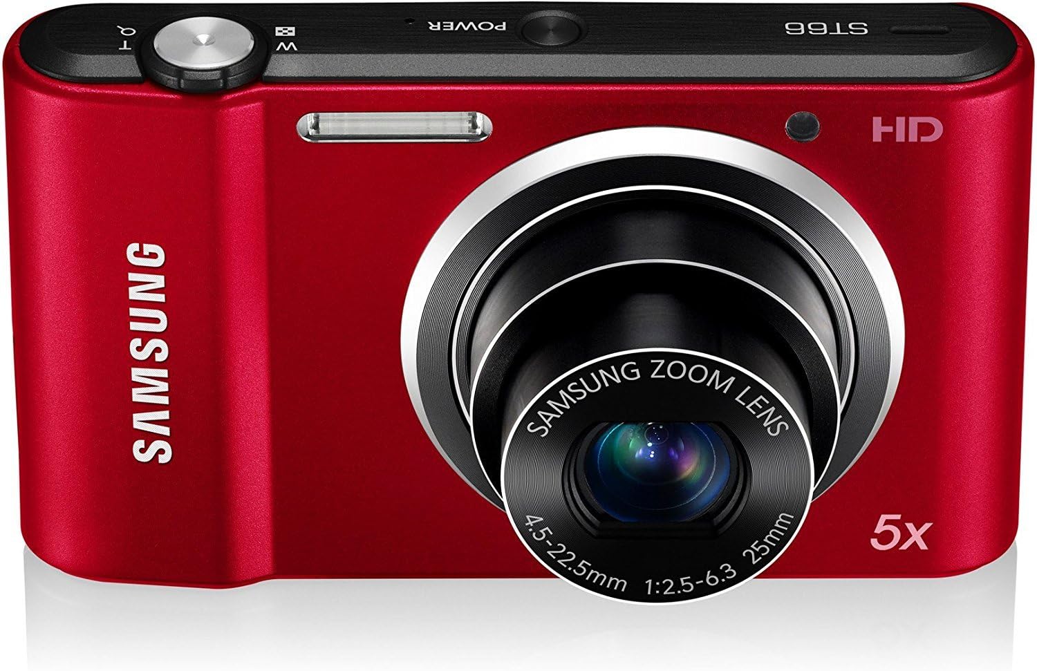 Samsung ST66 16 MP Compact Digital Camera - Red (EC-ST66ZZBPRUS)