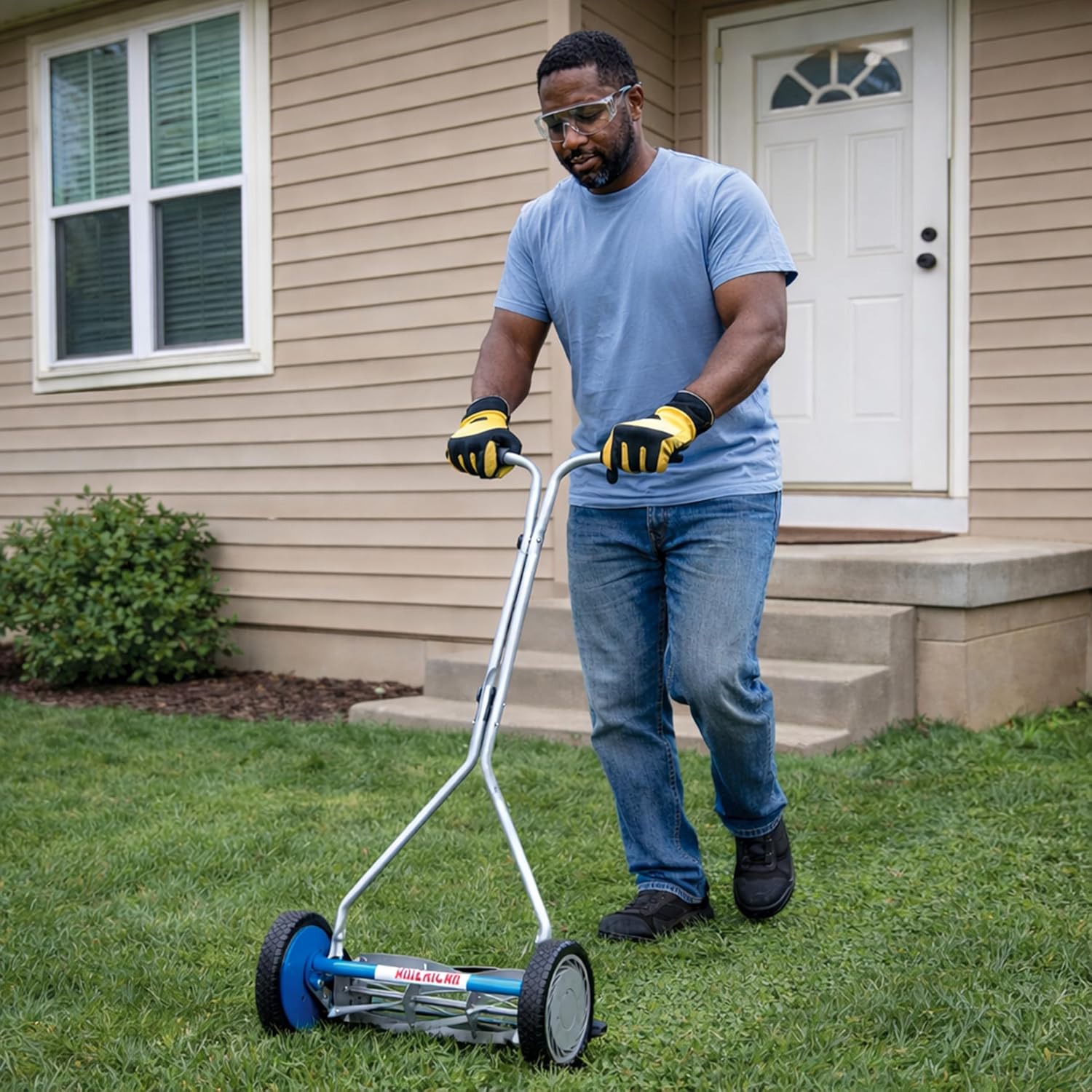 American Lawn Mower Company 2605-16SK 16-Inch 5-Blade Reel Push Lawn Mower