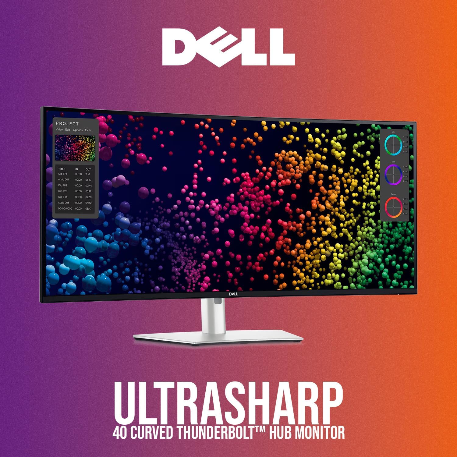 Dell UltraSharp U4025QW 40-Inch Curved Thunderbolt Hub Monitor Bundle with 4-Port USB 3.0 Hub, 8-Feet HDMI Cable, Screen Cleaner, and Extended Mouse Pad (5 Items)