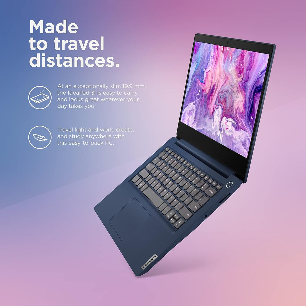 Lenovo 2023 IdeaPad 3i Laptop, 14.0 Inch FHD IPS Display, 12th Gen Intel Core i5-1235U, 16GB RAM, 512GB SSD, Intel Iris Xe Graphics, Fingerprint, Wi-Fi 6, Windows 11 Home, Bundle with JAWFOAL