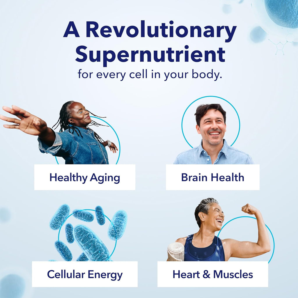 TRU NIAGEN Patented NAD Supplement for Brain Function, Anti Aging & Cell Regeneration, 300mg Niagen, 90 Servings | Supports Cellular Energy, Muscle | Nicotinamide Riboside (NR) Take 1 Daily | 2 Bottle
