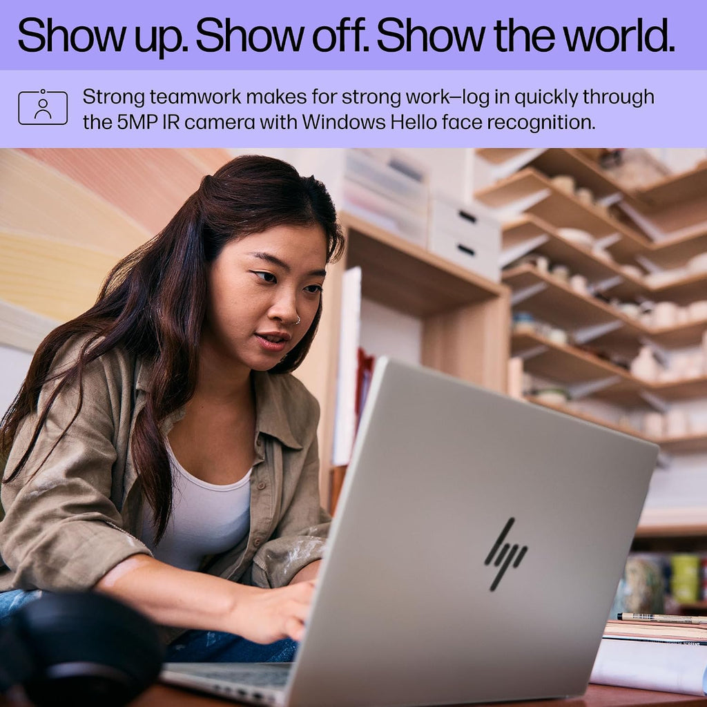 HP Pavilion Plus 16 inch Laptop, WQXGA Display, Intel Evo Edition Platform Powered by Intel Core Ultra 7 155H, 16 GB RAM, 512 GB SSD, Intel Arc Graphics, Windows 11 Home, 16-ab1010nr (2024)