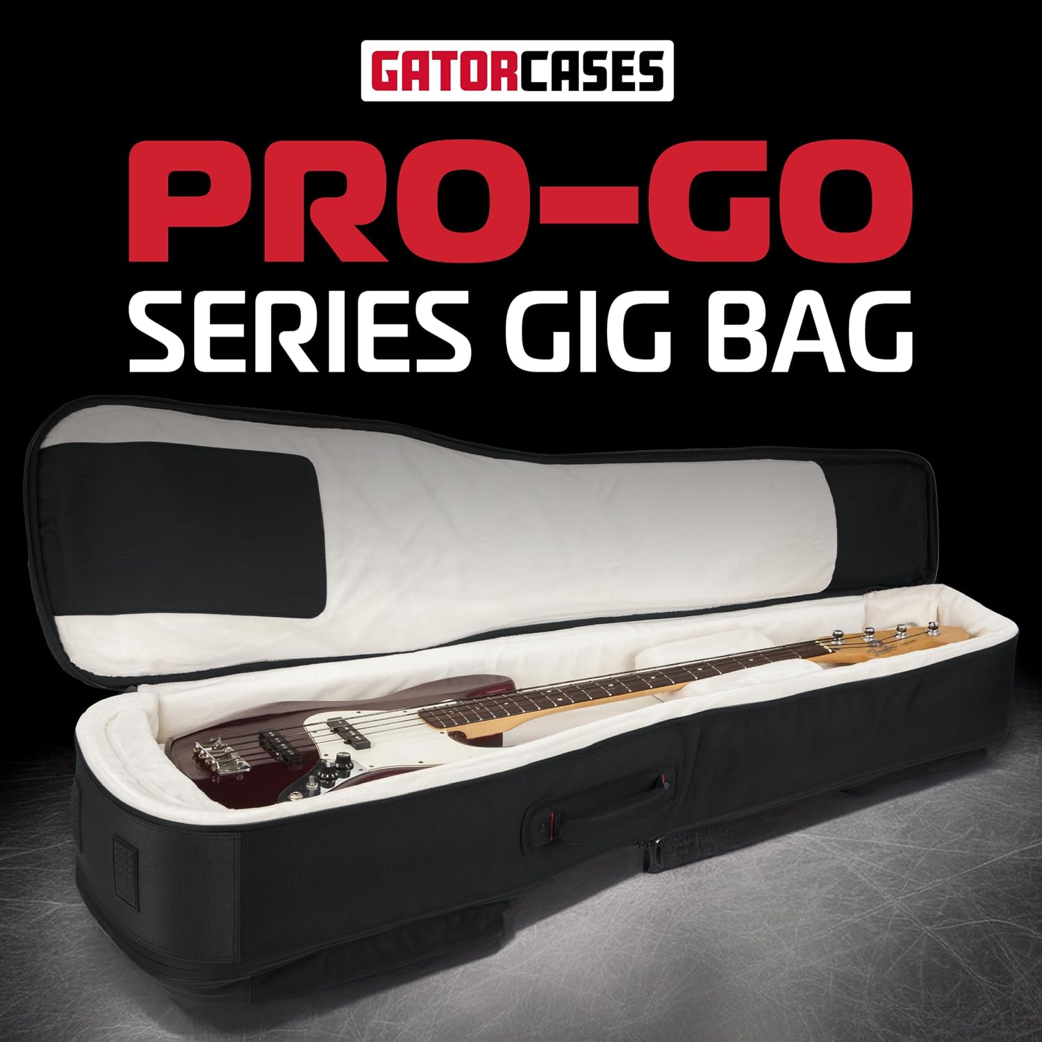 Gator Cases Pro-Go Series Ultimate Double Guitar Gig Bag, Holds (2) Bass Guitars (G-PG BASS 2X)