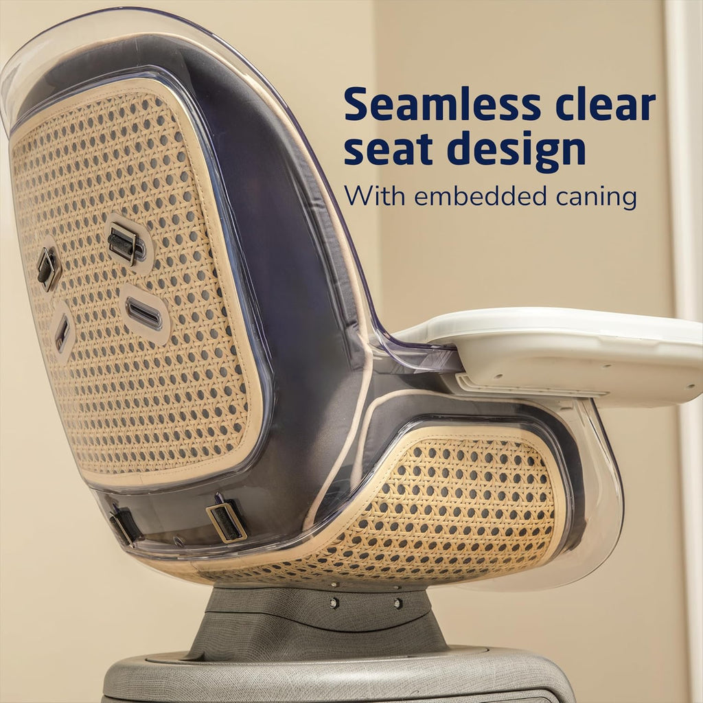 Maxi-Cosi Kiskadee 360 Rotating High Chair, 7 Modes, Infant to 5 Years up to 50 lbs, ClipQuik Magnetic Clip, 3-Position Tray, Washable Pad, Infant Recline, Booster Seat, Child Stool, Onyx Heritage