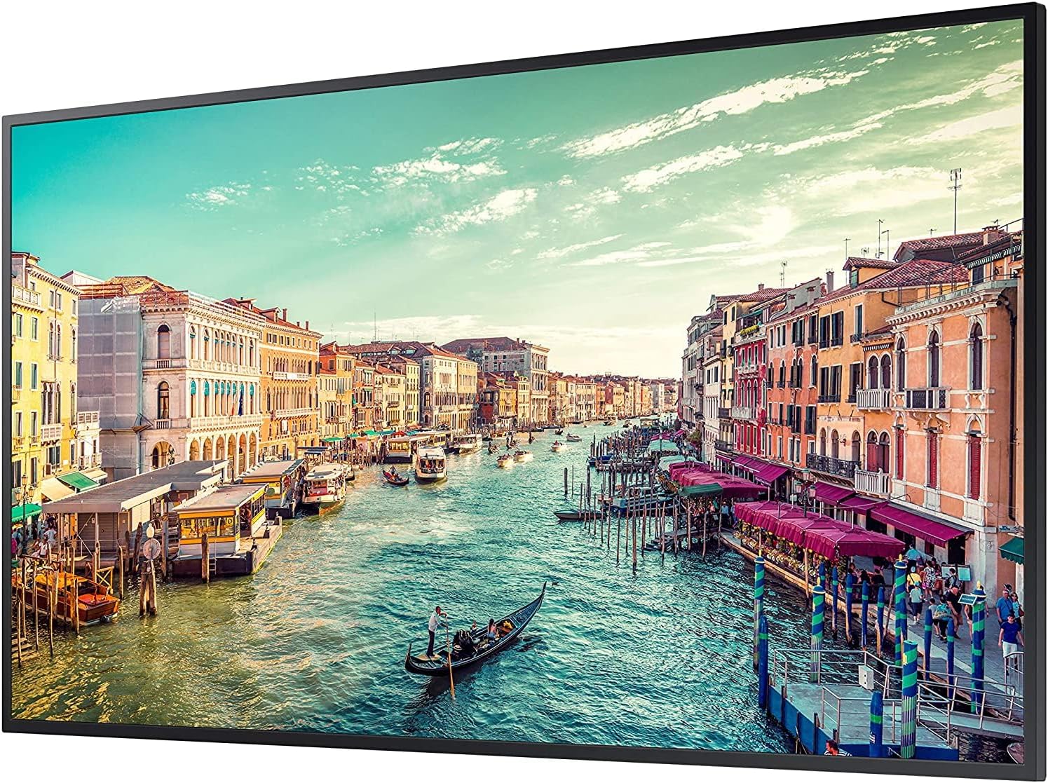 SAMSUNG Business QM75R 75 inch 4K UHD 3840x2160 24/7 Commercial Signage LED Display for Business, HDMI, Wi-Fi, and 3-Year WRNTY, 500 nit (LH75QMREBGCXZA), Black
