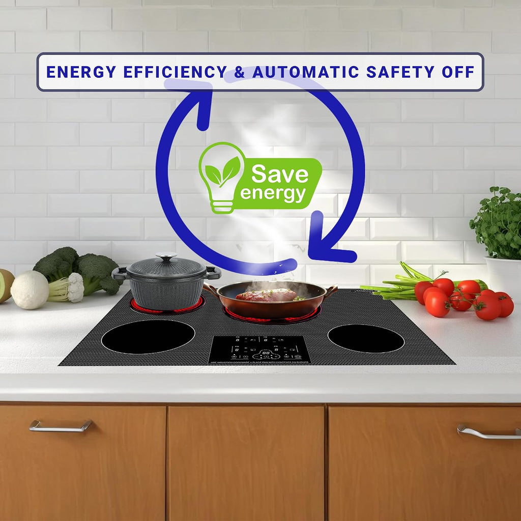 Equator 30' Built-In 4 Burner Induction Cooktop POWER BOOST Keep Warm 240V/7400W