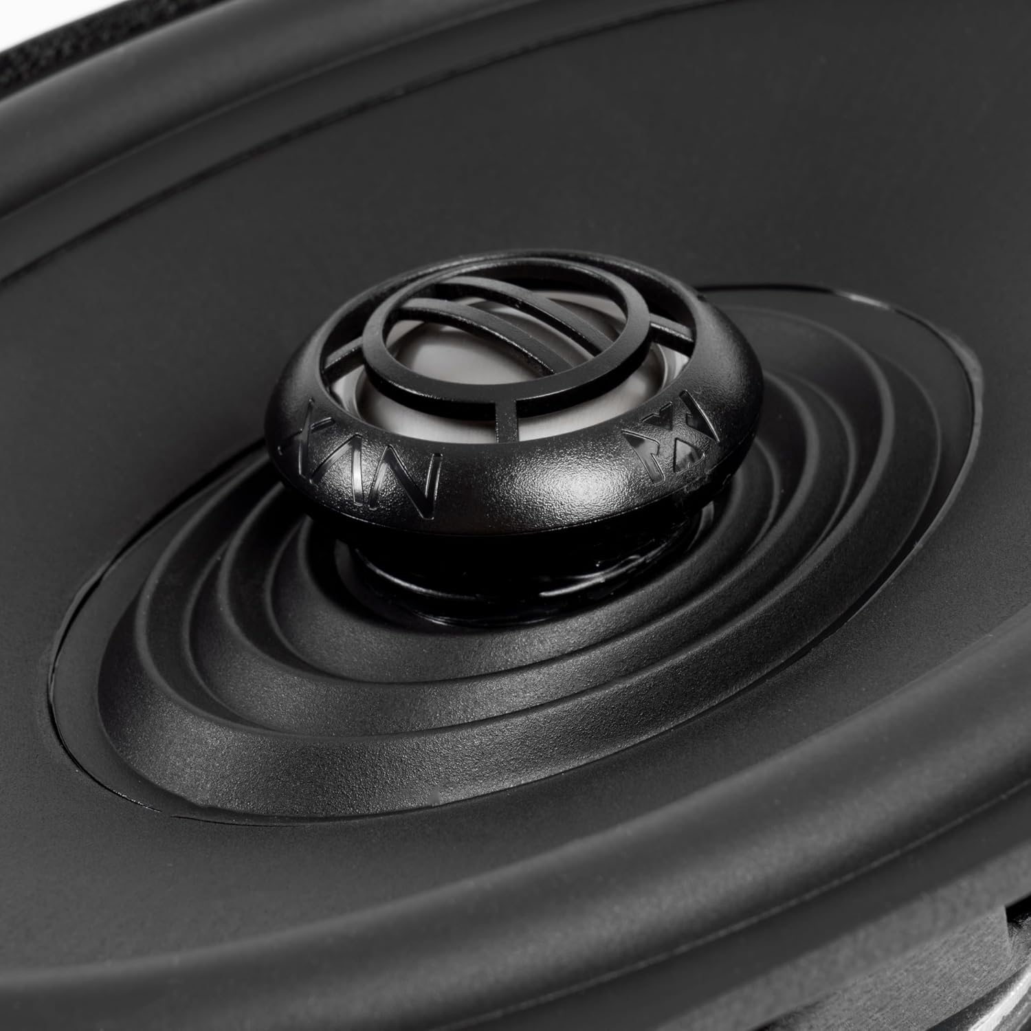 NVX® XFHD69L Premium 6x9' Motorcycle Speakers, 800W Peak (400W RMS), 2-Ohm Aftermarket Saddlebag Lid Coaxials with 1' Titanium Tweeters, Waterproof, for Harley-Davidson 1998 up (Pair)