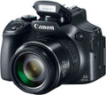 Canon Powershot SX60 16.1MP Digital Camera 65x Optical Zoom Lens 3-inch LCD Tilt Screen (Black) (Renewed)