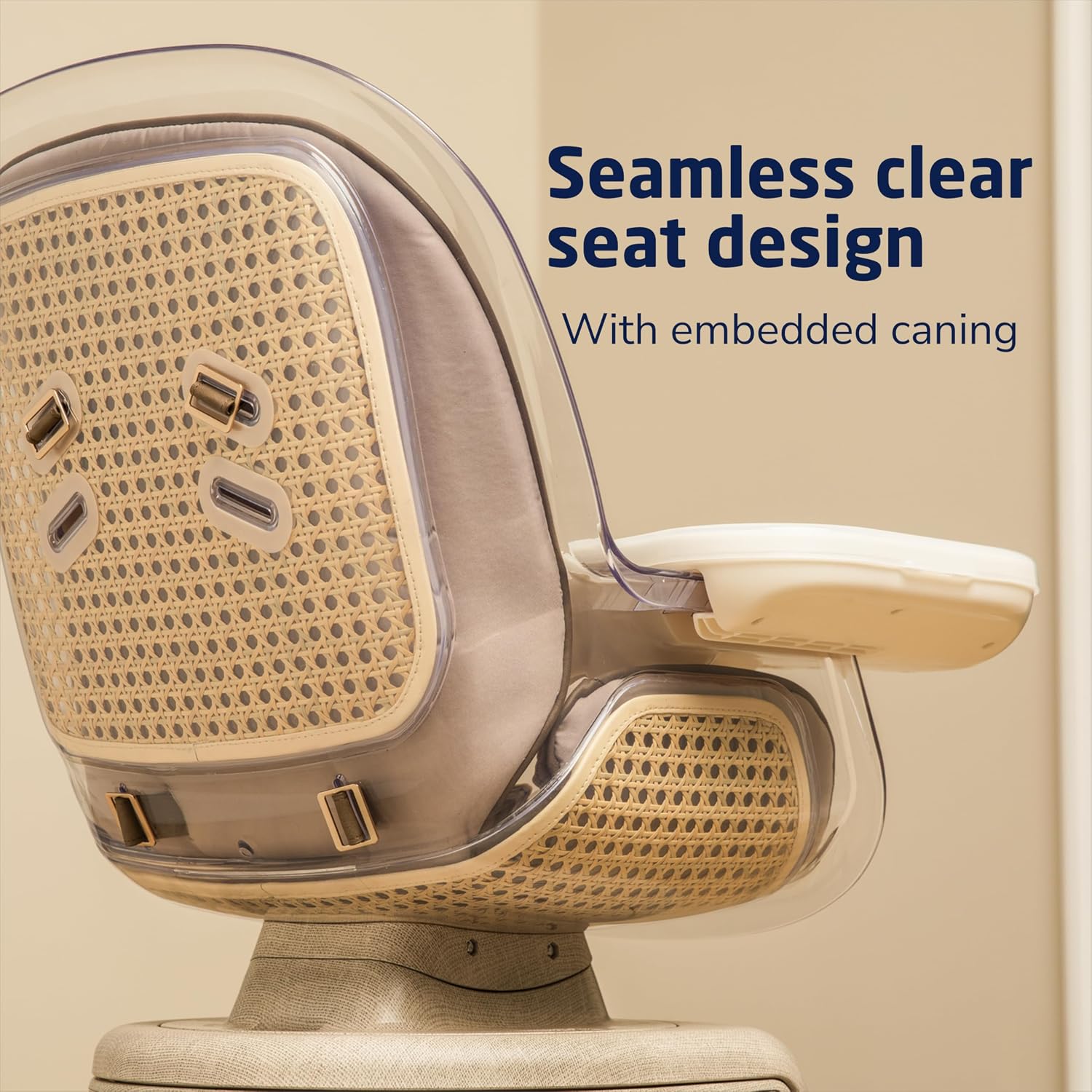 Maxi-Cosi Kiskadee 360 Rotating High Chair, 7 Modes, Infant to 5 Years up to 50 lbs, ClipQuik Magnetic Clip, 3-Position Tray, Washable Pad, Infant Recline, Booster Seat, Child Stool, Natural Heritage