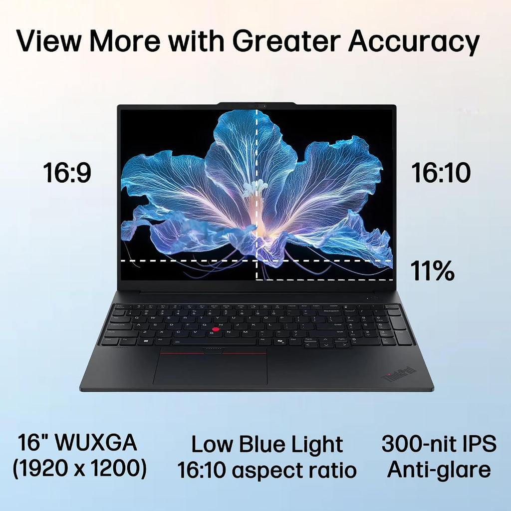 Lenovo ThinkPad E16 Gen 3 Laptop Computer for Business, Lifetime Office 365, Intel Ultra 7 255H, Arc 140T, 16GB DDR5 RAM, 512GB PCIe SSD, WiFi 6E, 16' FHD+, Webcam, Windows 11 Pro, Type C RJ45 Cable
