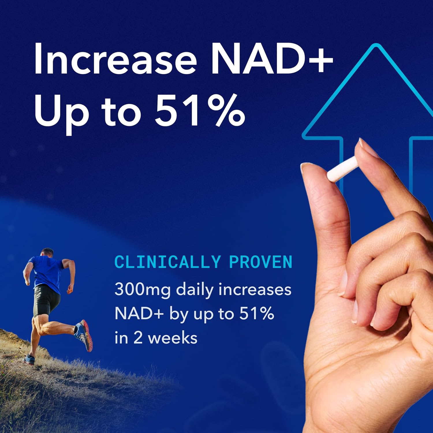 TRU NIAGEN Patented NAD Supplement for Brain Function, Anti Aging & Cell Regeneration, 300mg Niagen, 90 Servings | Supports Cellular Energy, Muscle | Nicotinamide Riboside (NR) Take 1 Daily | 1 Bottle