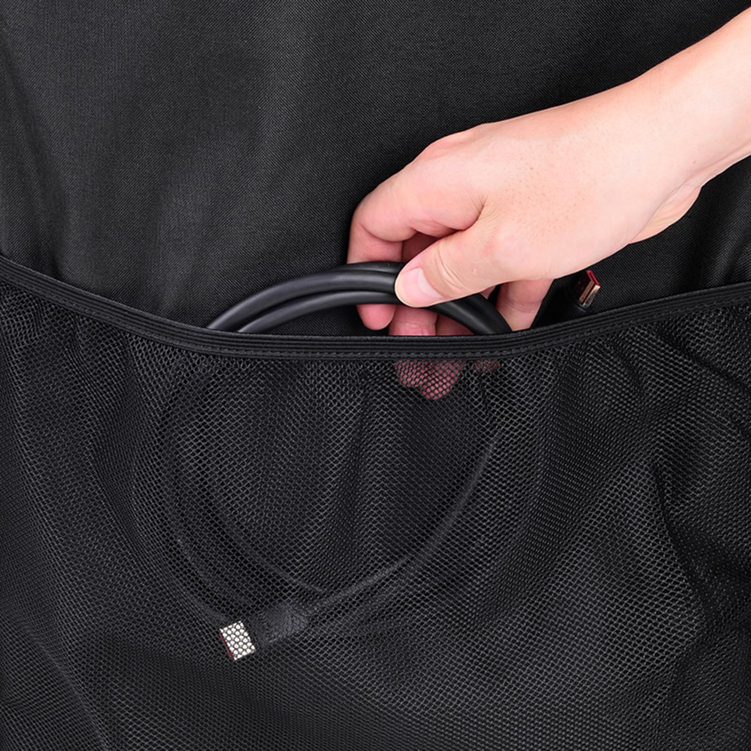 BUBM Desktop Computer Carrying Case, Padded Nylon Carry Tote Bag for Transporting Computer Tower PC Chassis, Keyboard, Cable and Mouse