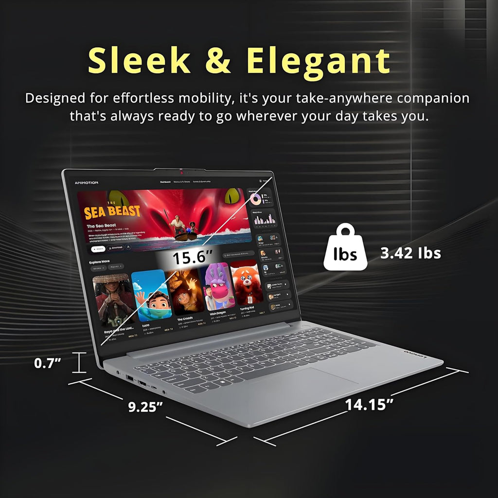 Lenovo 2026 New Generation V15 Business and Student Laptop | Intel Powerful CPU | 8GB RAM | 256GB SSD | 15.6' FHD Display | Wi-Fi 6 | Ultra Quiet Design | Long Battery Life | Windows 11 Pro