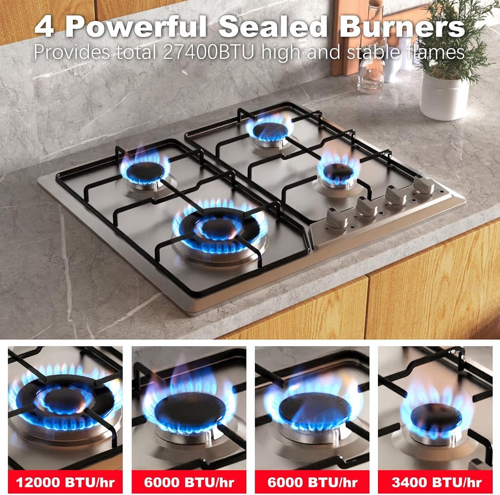 24 inch gas cooktop;propane gas cooktop;gas stove top 4 burner;drop dual fuel Cooktop;stainless steel LPG cooktop;natural 4 burner;Gas stove for RV;