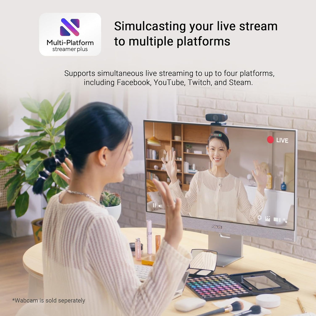 ASUS ZenScreen 31.5' 4K USB-C Smart Monitor (MS32UC) - UHD (3840 x 2160) IPS, 98% DCI-P3, GoogleTV, Harman Kardon Speakers, USB-C (90W PD), Wireless Display, Netflix and YouTube, 3 yr Warranty