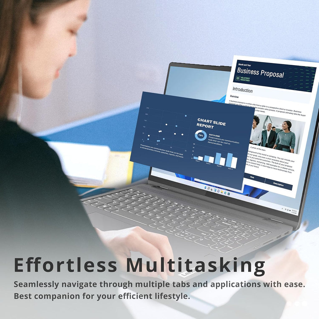 Lenovo IdeaPad Flex 5 16'' 2-in-1 2.5K IPS Touchscreen Laptop, Intel Core i7-1255U, 16GB RAM, 512GB SSD, Backlit Keyboard, Fingerprint Reader, Win 11 Pro, Storm Grey, 32GB Hotface USB Card, Gray