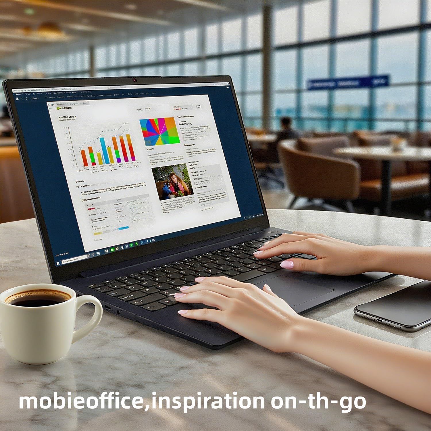 Lenovo Ideapad Business Laptop with Microsoft Office, Intel Dual-Core Processor, 15.6', 8GB RAM, 128GB SSD, SD Card Reader, Windows 11, WOWPC Recovery USB