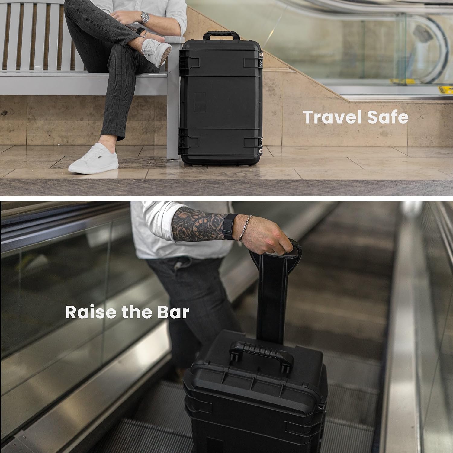 Seahorse 920 Professional Camera Case with Padded Dividers, TSA Approved, MIL‑Spec, IP67 Waterproof, USA Made for Photographers and Travel Enthusiasts