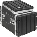Sound Town Lightweight and Compact 8U ATA ABS Rack Case, with Slant Mixer Top, 21' Depth, 10U Top and 8U Side Spaces (STMR-A10X8U)