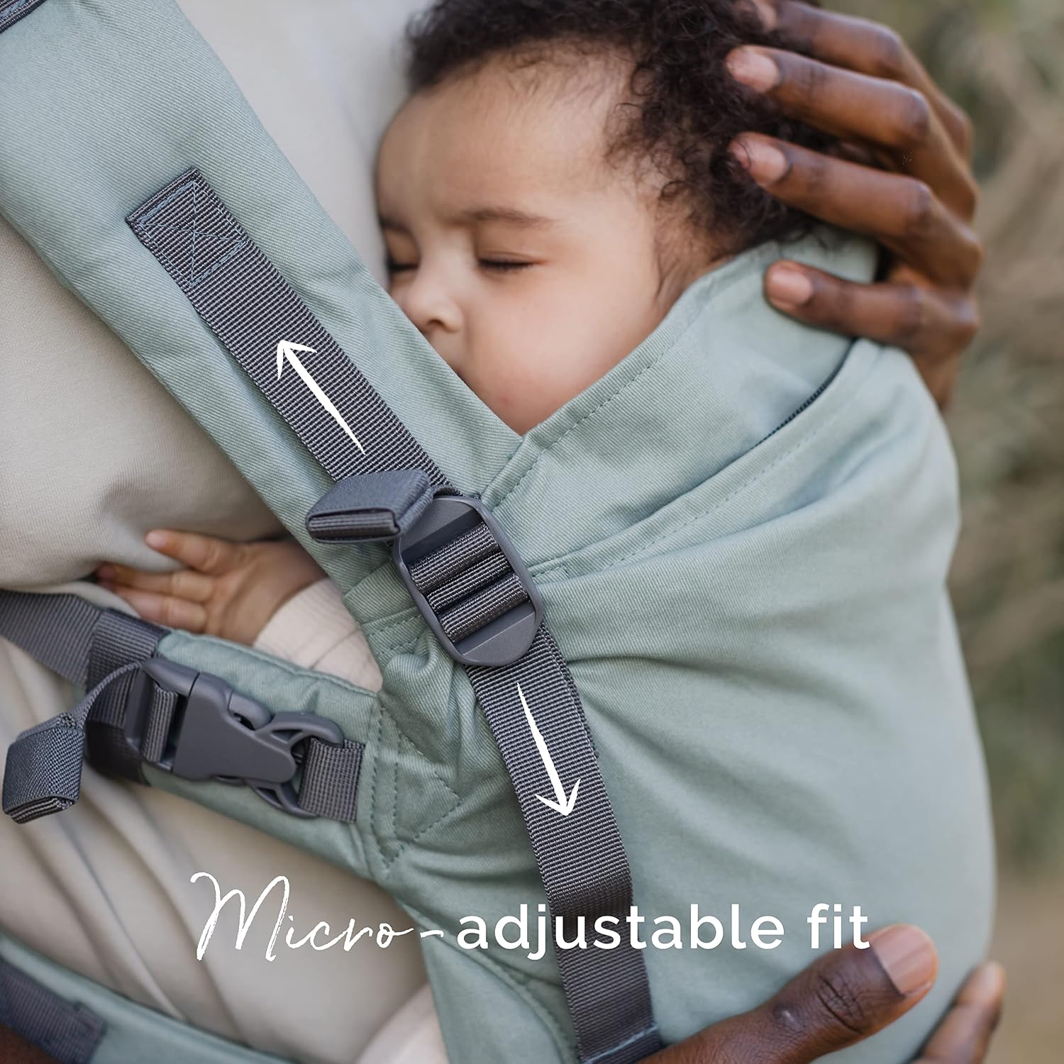 Boba X Baby Carrier - Newborn to Toddler Adjustable, 2-in-1 Convertible Front and Backpack Carrier 7 to 45 lbs, Ergonomic Baby Carrier with Crossable Straps (Seafoam)