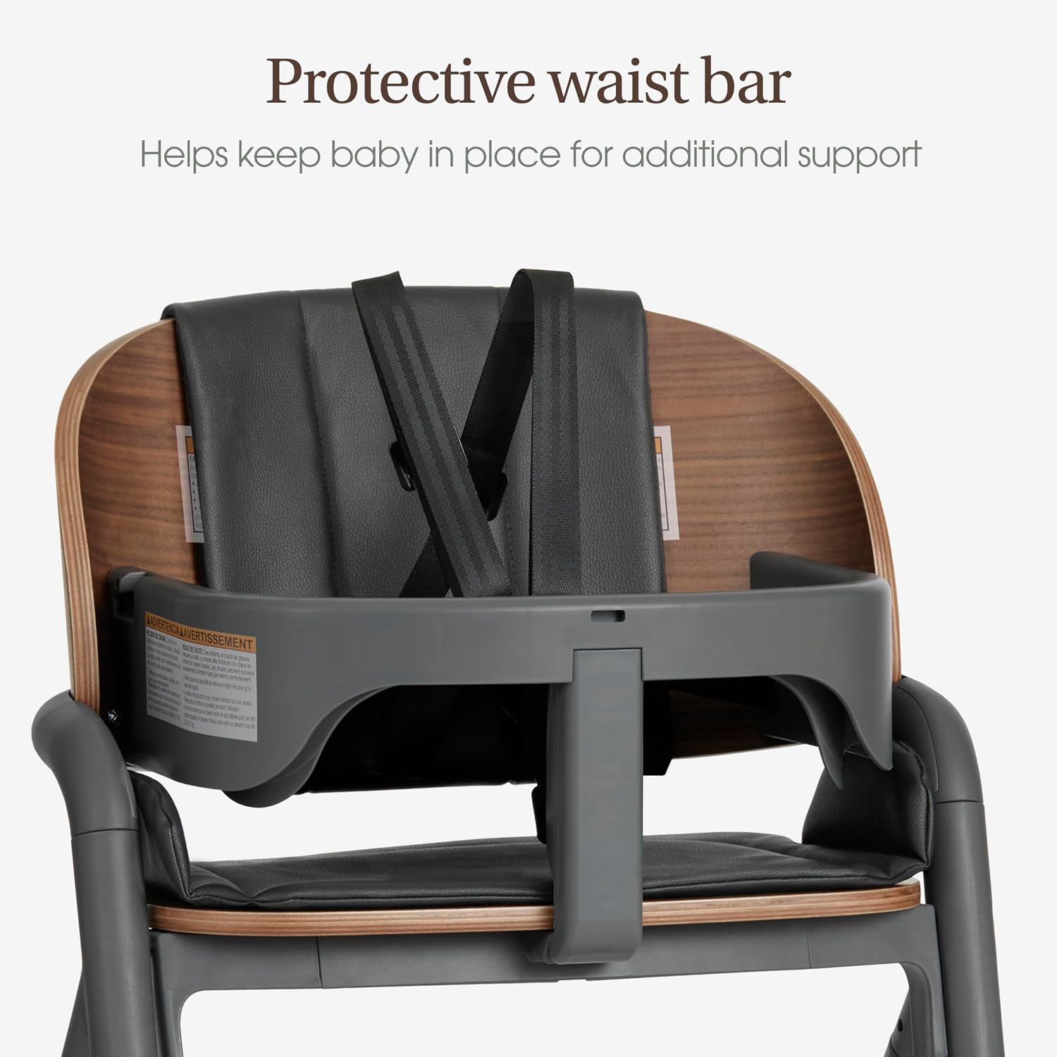 Evolur Step and Savor Baby High Chair, Converts to Adult Stool, 5 Position Adjustable Height and Footrest Positions Portable High Chair, Removable Tray, Easy to Clean and Removable Cushion