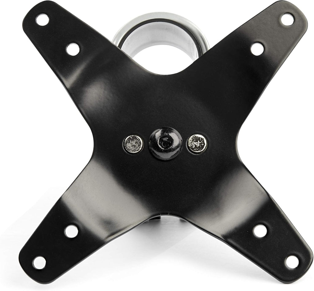 StarTech.com Desk Mount Quad Monitor Arm, Premium Articulating VESA 4X Monitor Mount 2x2 up to 30' (24.8lb/11.3kg), Height Adjustable Pole, Tilt Swivel Rotate, Clamp or Grommet Base, TAA