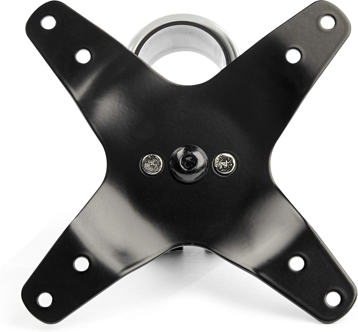 StarTech.com Desk Mount Quad Monitor Arm, Premium Articulating VESA 4X Monitor Mount 2x2 up to 30' (24.8lb/11.3kg), Height Adjustable Pole, Tilt Swivel Rotate, Clamp or Grommet Base, TAA