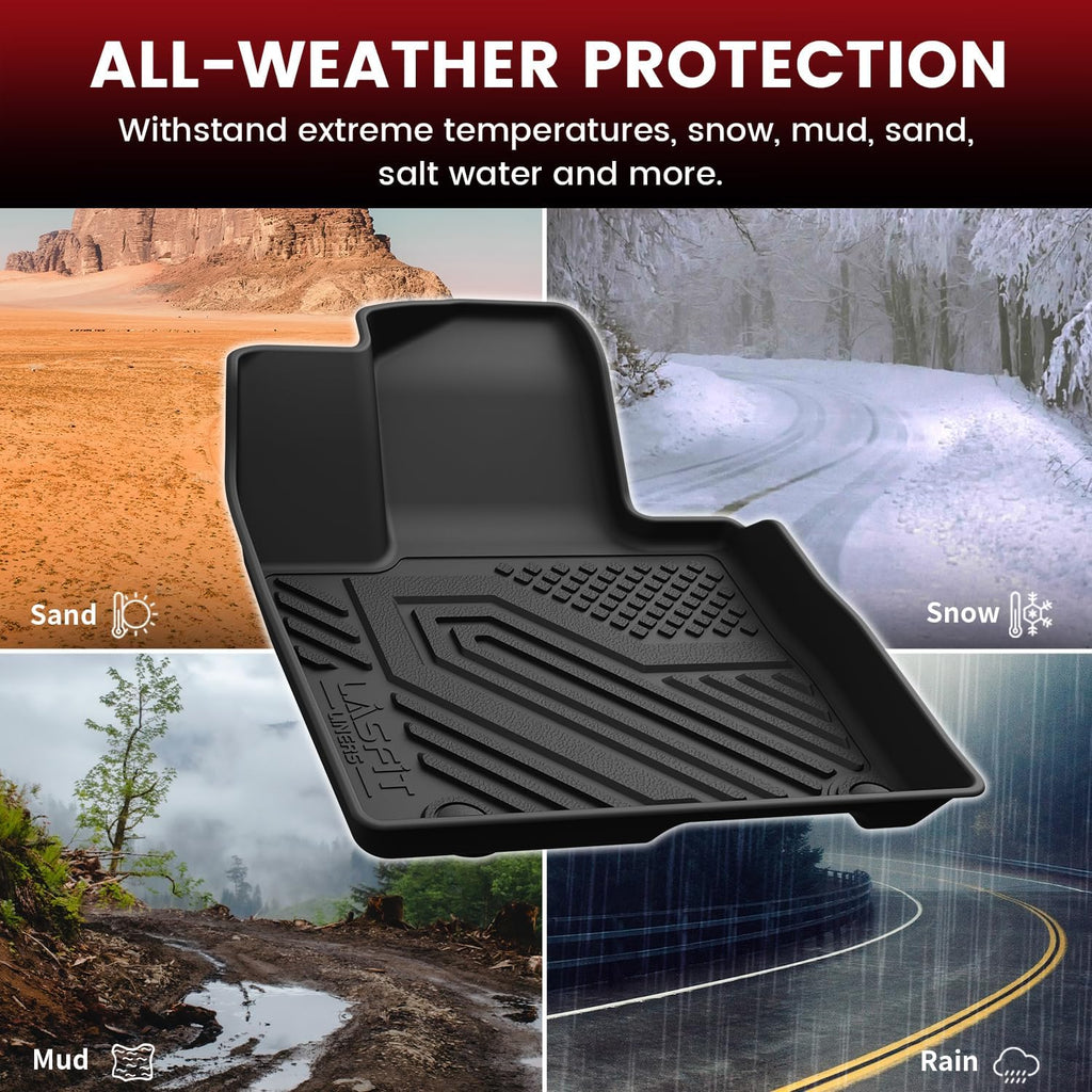 LASFIT Floor Mats & Cargo Mat with Seatback for Hyundai Tucson Gas 2026 2025 2024 2023 2022 SEL/SEL Convenience/SE/XRT, All Weather TPE Car Mats Custom Fit Tucson 2022-2026 Floor Liners & Trunk Mat