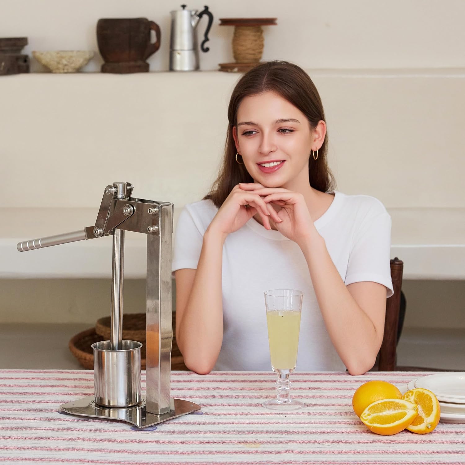 Manual desktop heavy duty lemon smasher orange juicer lemon squeezer citrus juicer fruit crusher lime extractor nut grinder for fruit and nuts（WN014)