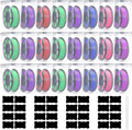 Blushtier 24 Pcs Large Filament Storage Box with Lids 3D Printer Dryer Clear Box Portable Storage with Label for 3D Printing Filaments Sealing and Protection 9.76 * 9.64 * 4.5inch