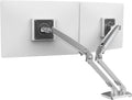 Ergotron – MXV Dual Monitor Arm, VESA Desk Mount – for 2 Monitors Up to 24 Inches, 7 to 20 lbs Each – Polished Aluminum