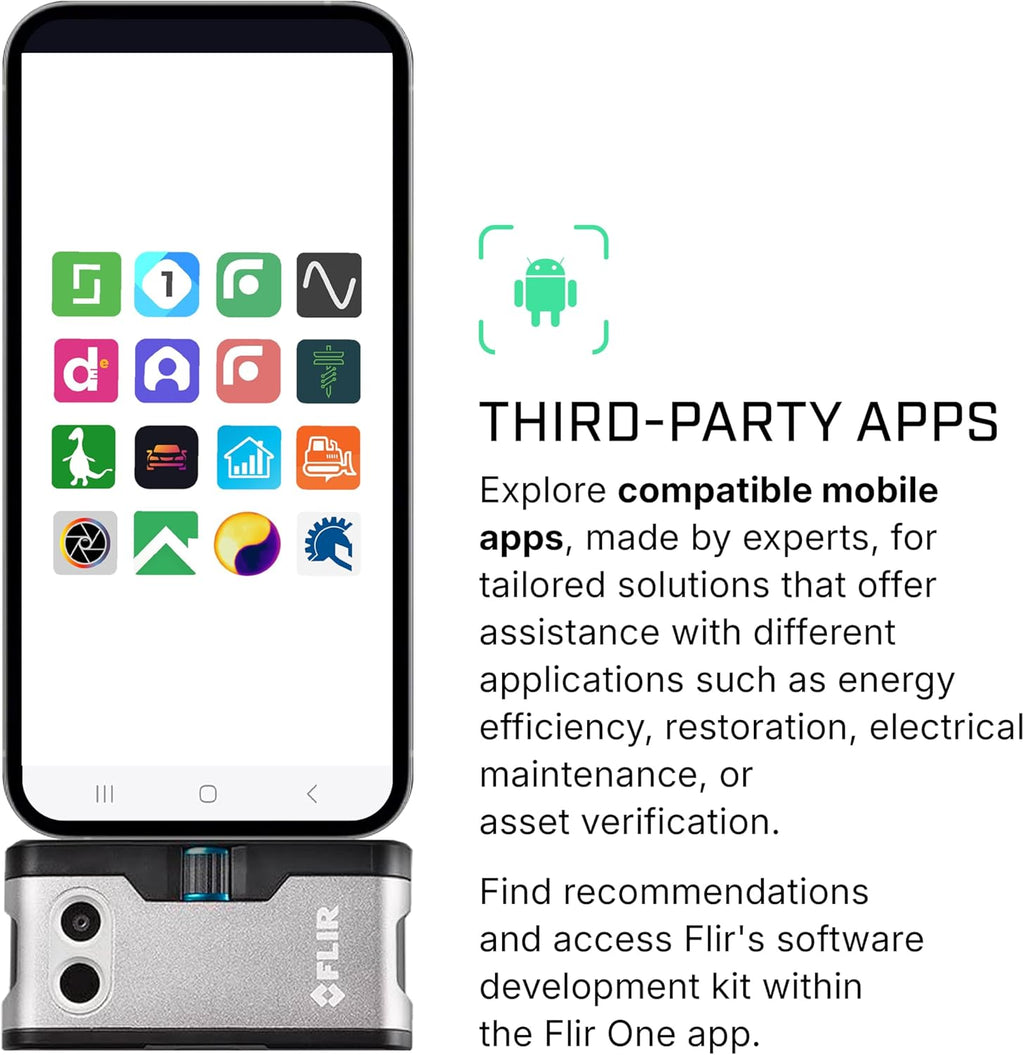 Flir One - Thermal Imaging Camera for Android Smartphones (USB-C), 240x180 Super Resolution (80x60 Native IR)