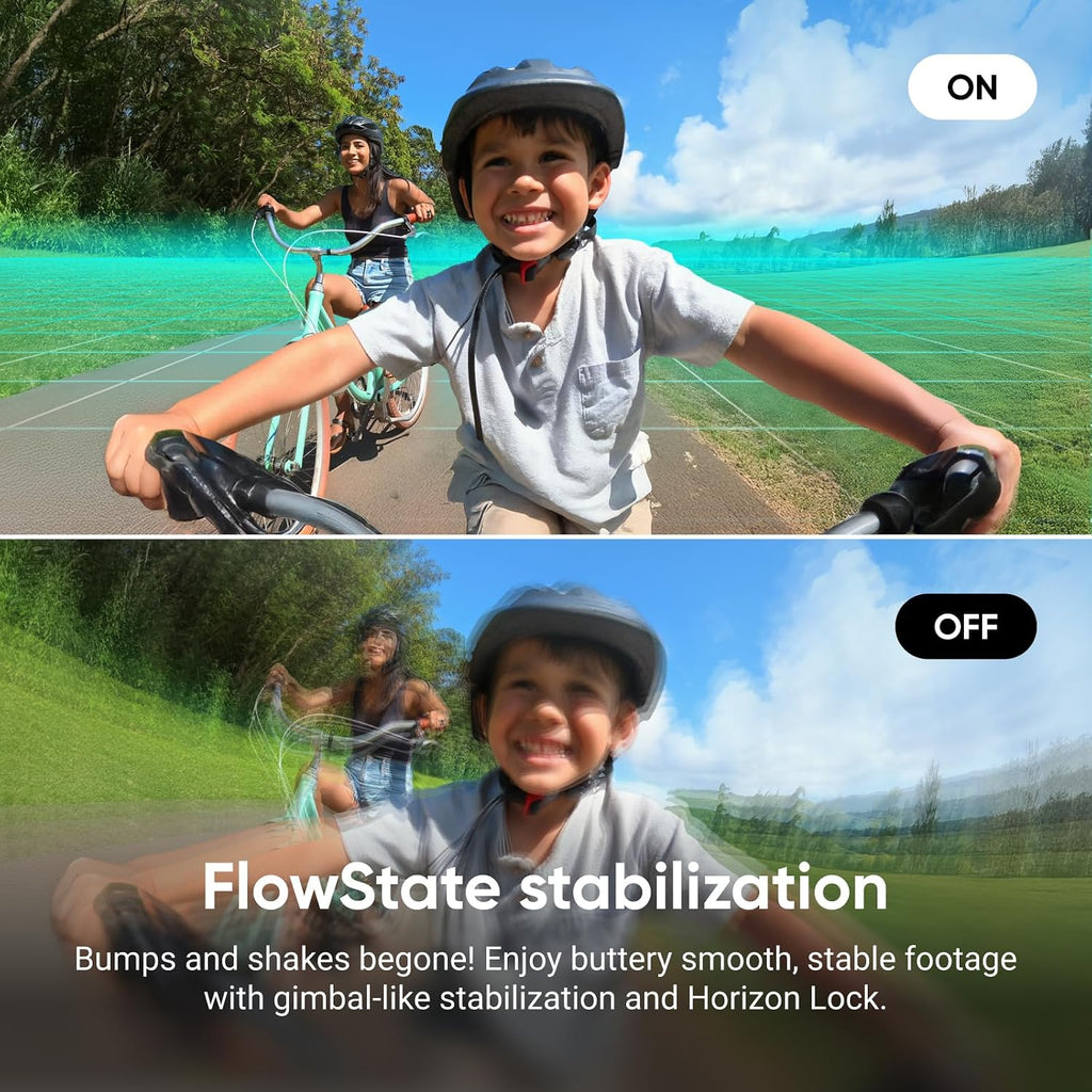 Insta360 GO 3S Cycling Multiview Bundle - 128 GB Black 4K Tiny Portable Vlogging Camera, Hands-Free POVs, Mount Anywhere, Stabilization, 140 Min Battery Life, 10m Waterproof, Pet POV, Black