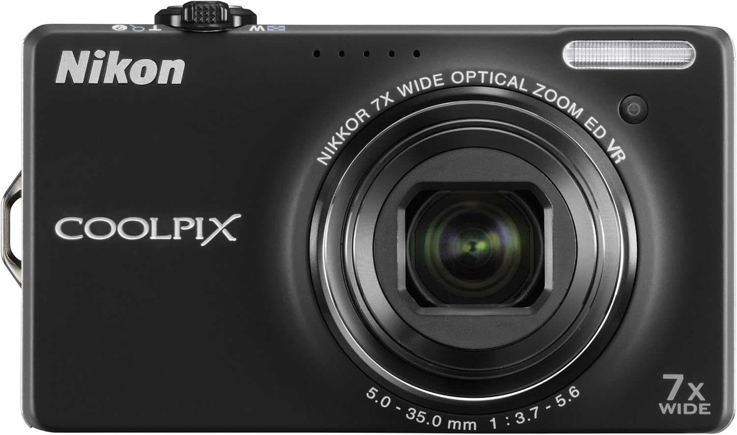Nikon Coolpix S6000 14 MP Digital Camera with 7x Optical Vibration Reduction (VR) Zoom and 2.7-Inch LCD (Black)