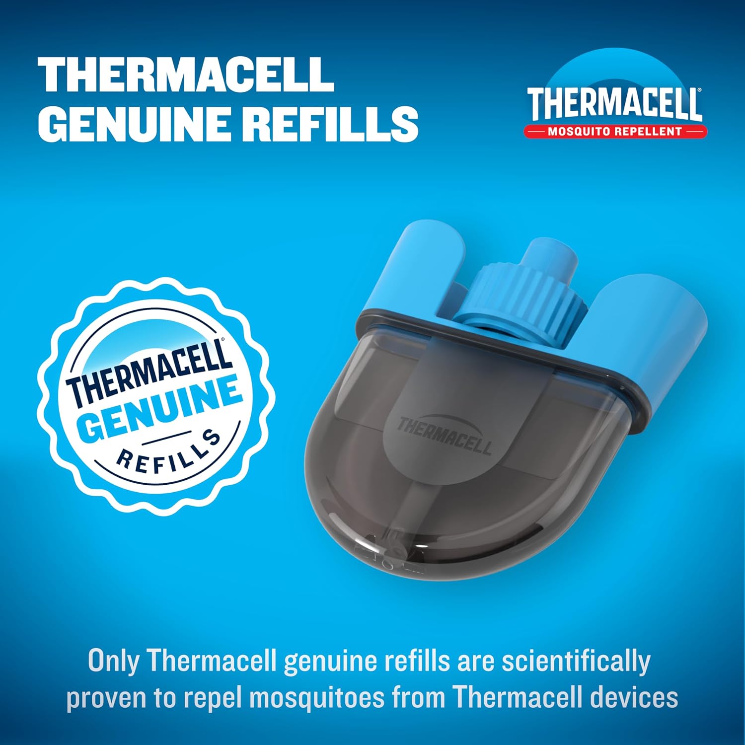Thermacell Rechargeable Mosquito Repeller Refills; Advanced Repellent Formula Provides 20 Foot Protection Zone; Compatible with Thermacell E-Series & Radius Only; No DEET, Spray or Flame