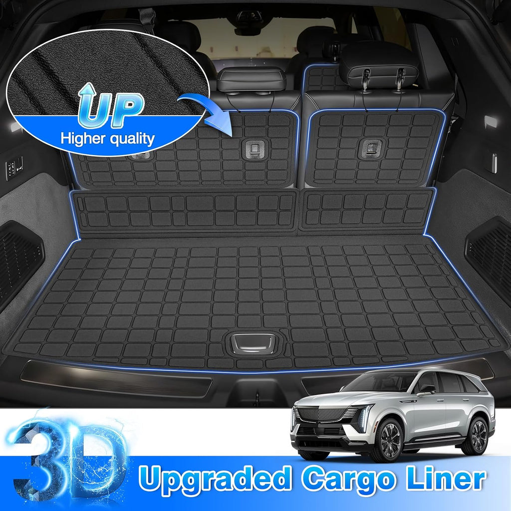 Escalade IQ Floor Mats - Car Mats for Cadillac Escalade IQ 2025 2026, All Weather Floor Mat for Escalade IQ Accessories, Heavy Duty Rubber Mats, Car Accessories