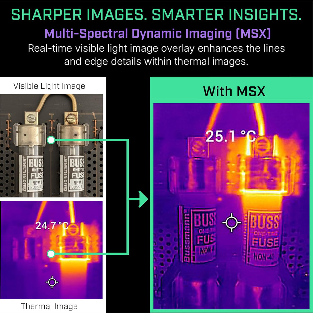 Flir One - Thermal Imaging Camera for iOS Smartphones (iPhone 15 and Newer w/USB-C), 240x180 Super Resolution (80x60 Native IR)