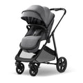 Mompush Wiz 2 in 1 Baby Stroller with Infant Pramette Mode, One Hand Fold Convertible Newborn to Toddler Stroller with Reversible Seat and Large UPF 50+ Canopy