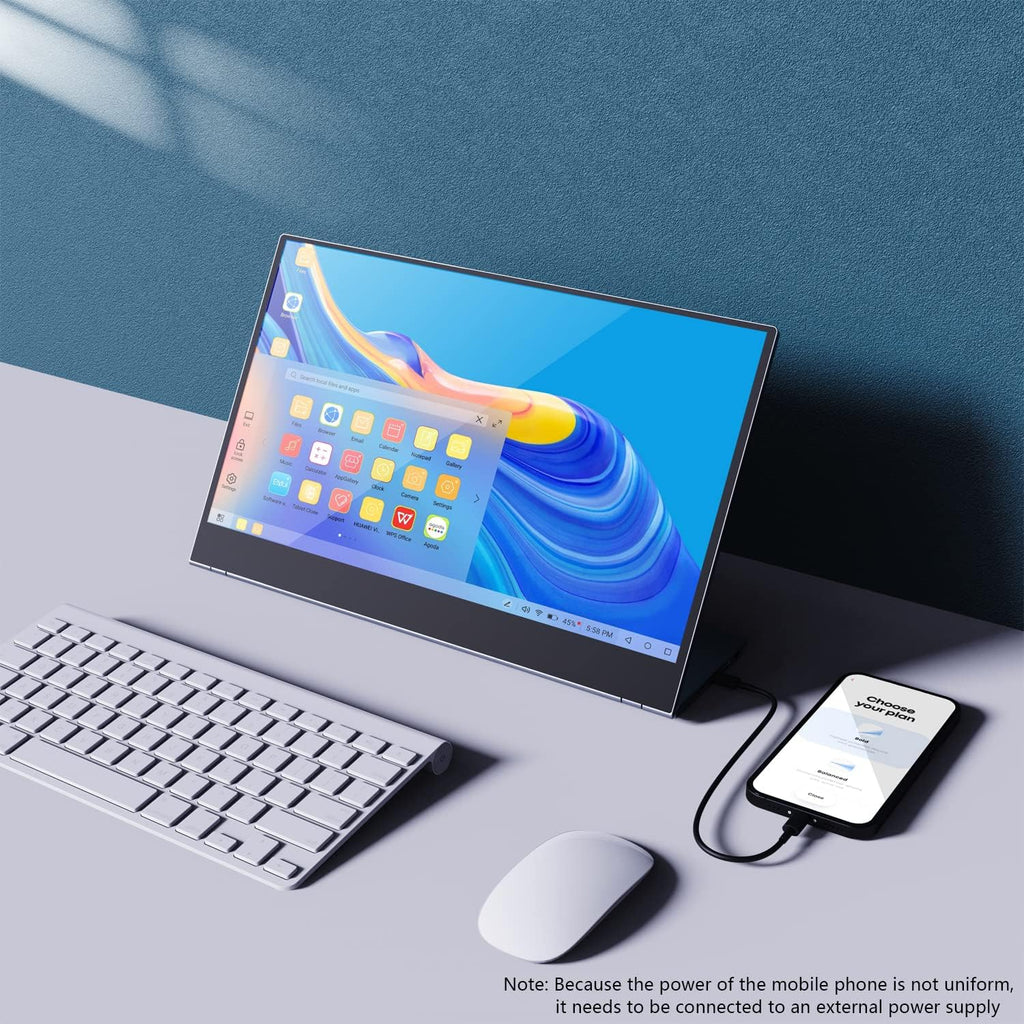 15.6' 4K Portable Monitor, Touchscreen UHD IPS Display,100% sRGB, USB-C/HDMI Laptop Display, Dual Speakers, Aluminum Alloy, Compatible with Laptop, PC, Smartphone, PS4/5, Xbox, Switch