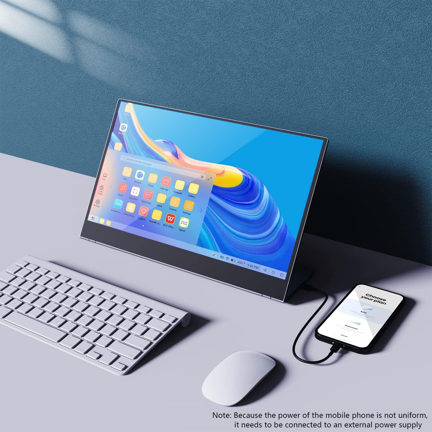 15.6' 4K Portable Monitor, Touchscreen UHD IPS Display,100% sRGB, USB-C/HDMI Laptop Display, Dual Speakers, Aluminum Alloy, Compatible with Laptop, PC, Smartphone, PS4/5, Xbox, Switch