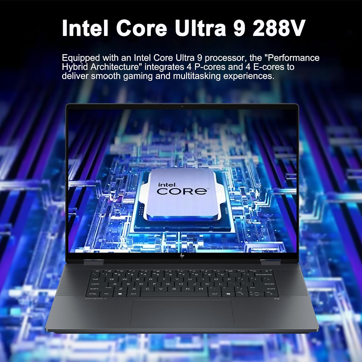 HP OmniBook X Flip 2-in-1 Laptop 16' 3K OLED Touch (500nits HDR, 120Hz) Intel 8-core Ultra 9 288V (Up to 48 Tops) 32GB RAM 2TB SSD for Creator Business Professional Win11Pro ICP Hub
