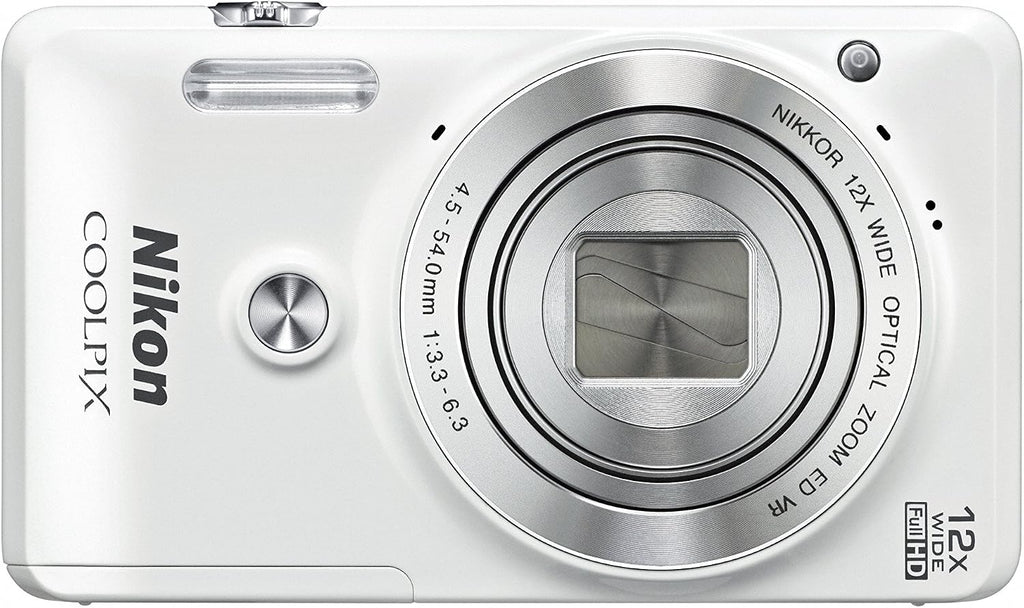 Nikon COOLPIX S6900 16MP Digital Camera with 12x Zoom, Natural White (International Version, No Warranty)