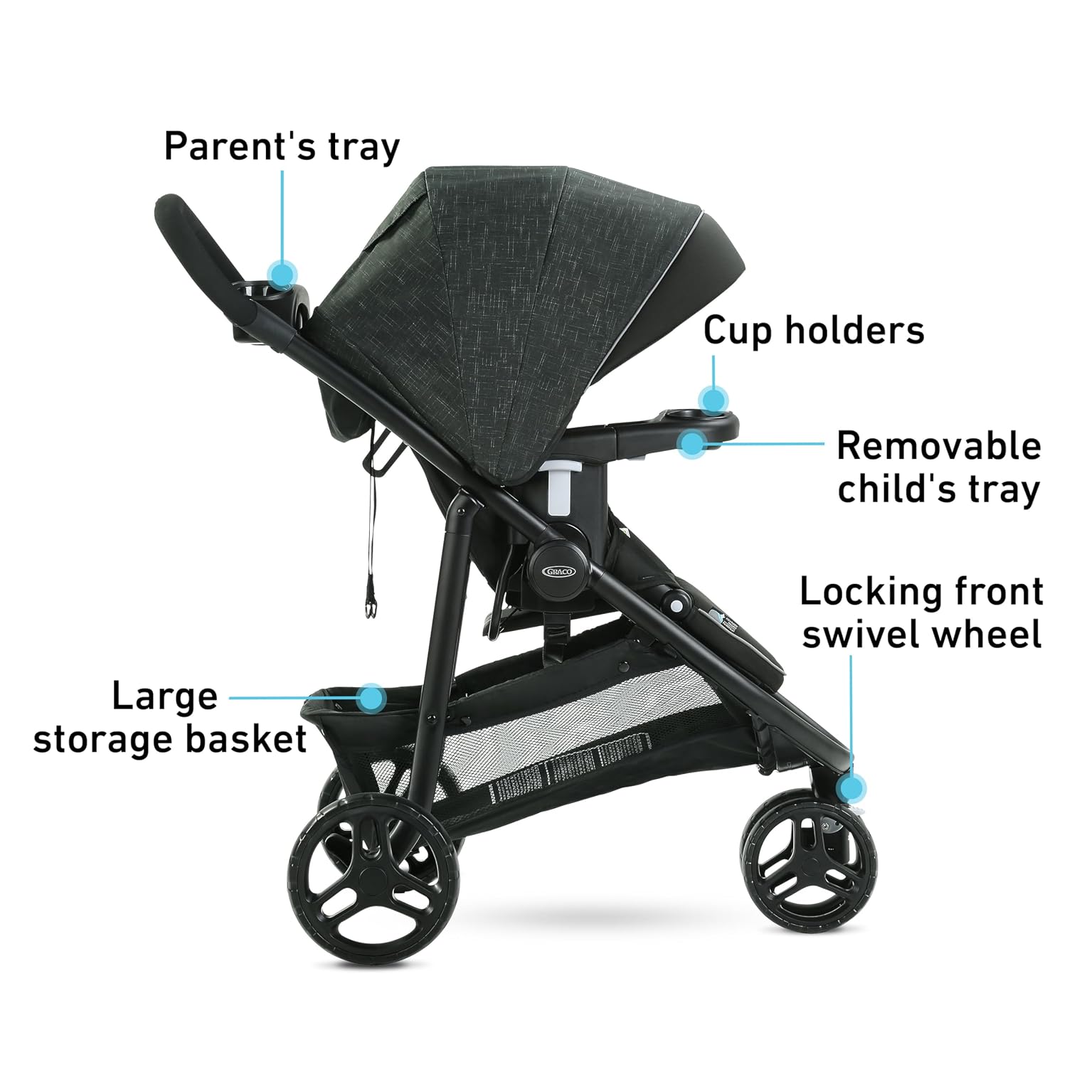Graco Modes 3 Lite DLX Travel System, West Point