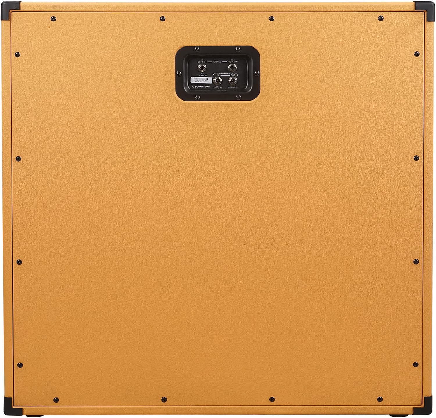 Sound Town 4 x 12' Empty Guitar Speaker Cabinet, Birch Plywood, Orange Tolex, Wheat Cloth Grill, Compatible with Celestion/Eminence Speakers (GUC412OR-EC)