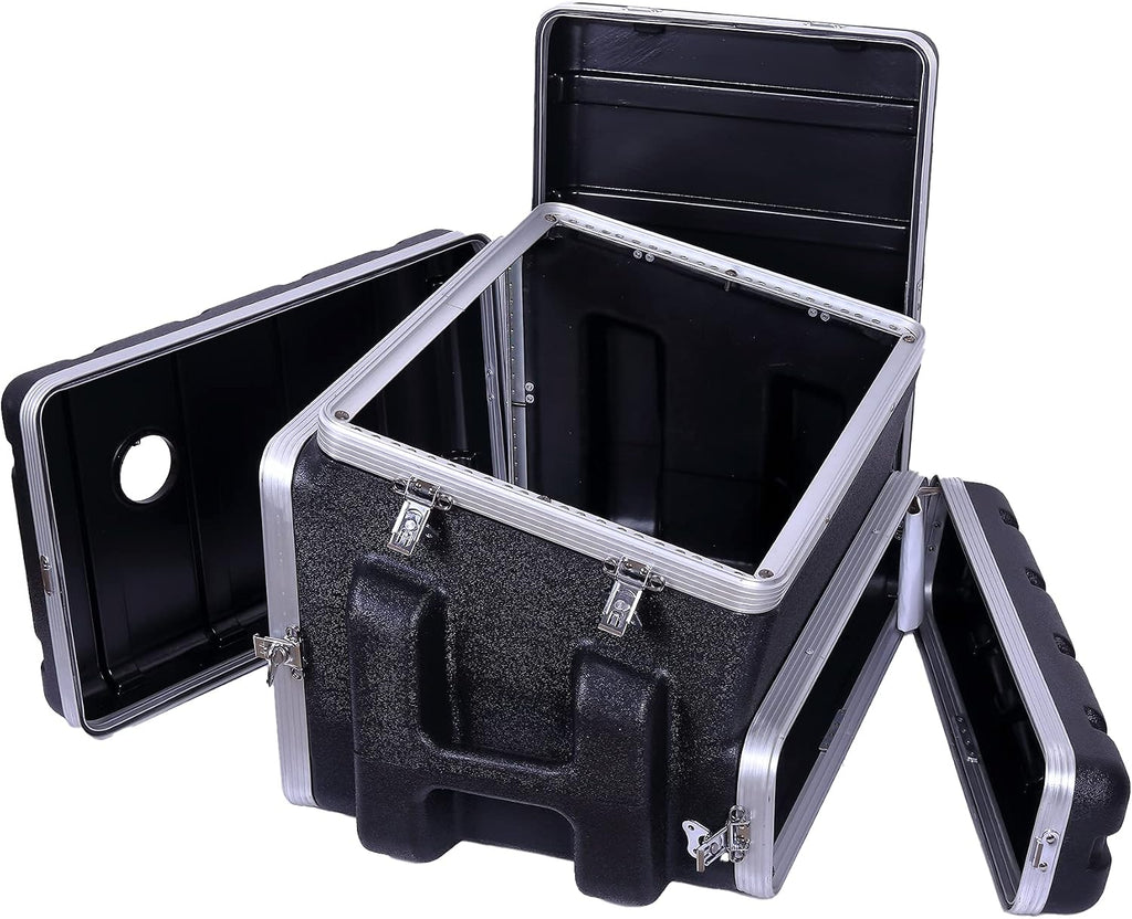 Crossrock Console rack case slant top 4U front and 6U rear(CRC6U4U6U), Console-6U/4U