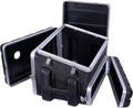 Crossrock Console rack case slant top 4U front and 6U rear(CRC6U4U6U), Console-6U/4U