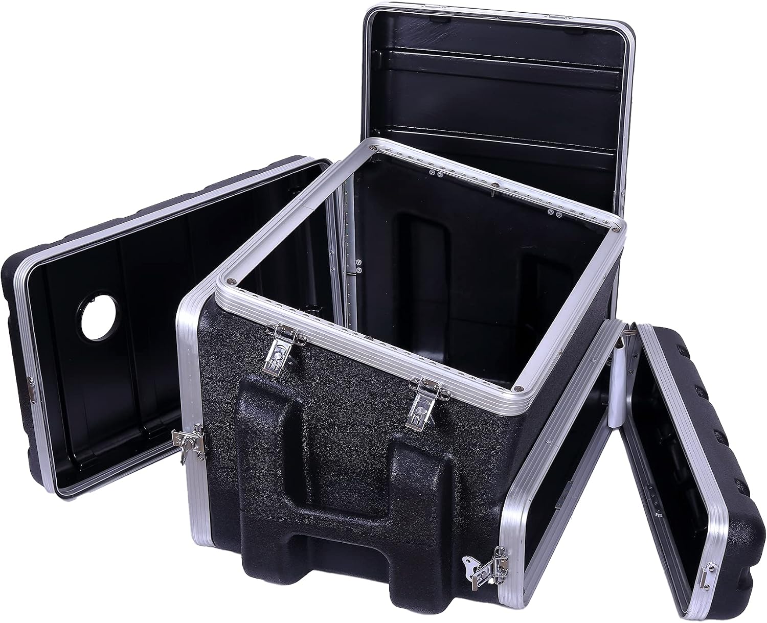 Crossrock Console rack case slant top 4U front and 6U rear(CRC6U4U6U), Console-6U/4U