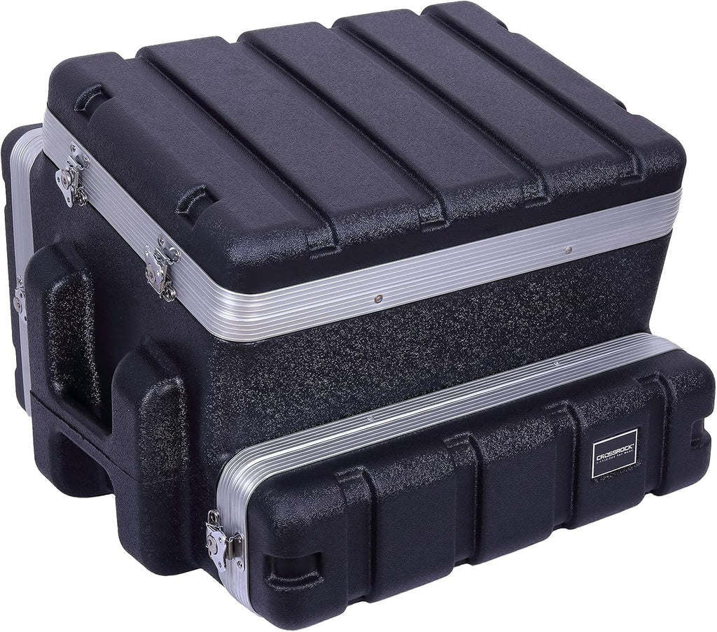 Crossrock Console rack case slant top 4U front and 6U rear(CRC6U4U6U), Console-6U/4U