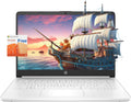 HP Stream Laptop, 14' HD Display, Intel Celeron N4120 Processor, 16GB Memory, 320GB Storage (64GB eMMC + 256GB Card), 1-Year Office 365, Webcam, HDMI, Wi-Fi, USB-C, Windows 11 Home, White, JVQ MP
